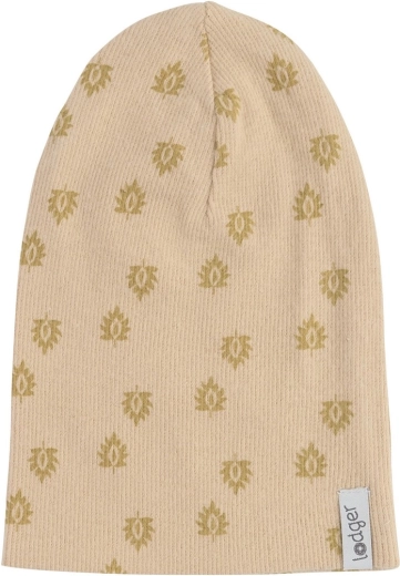 Lodger beanie-müts print rib linen (6–12 kuud)