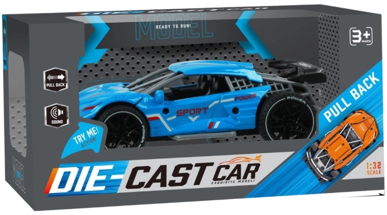 1:32 Racing Car with Pull-Back Action