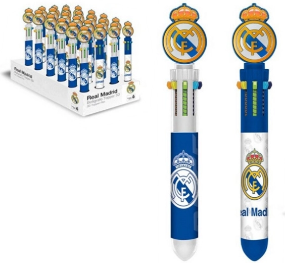 REAL MADRID 6 värviga pastapliiats ja 3D topp