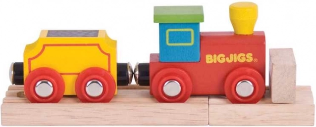 Bigjigs Rail minu esimene rong vaguni ja rööbastega