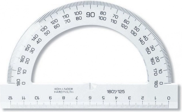Nurgamõõtja 12 cm läbipaistev KOH-I-NOOR