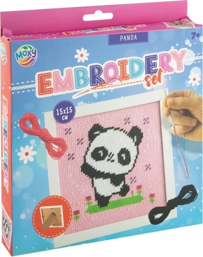 Ristpistes tikkimiskomplekt – panda MOXY