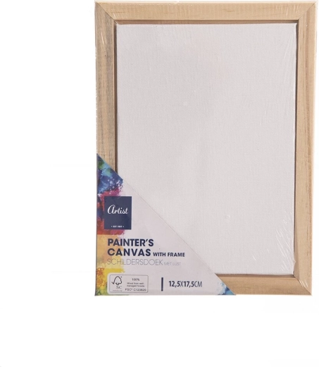 Painting canvas on a wooden frame 13 × 18 cm