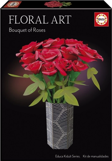 Educa 3D puzzle Floral Art: red roses