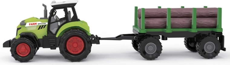 Talutraktor puiduveo haagisega, helide ja tuledega