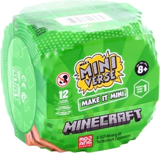 MGA Miniverse – Make It Mini MINECRAFT mini replikad (kokkuliimitav komplekt, üllatus)