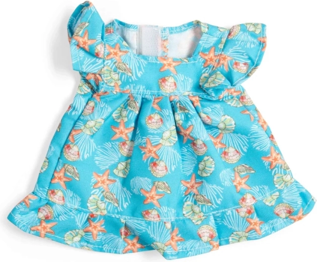 Bigjigs Toys light blue shell dress for 28 cm dolls