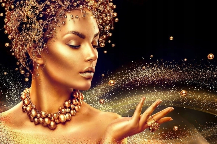 Diamond Painting Woman in Magic Dust 30 × 40 cm