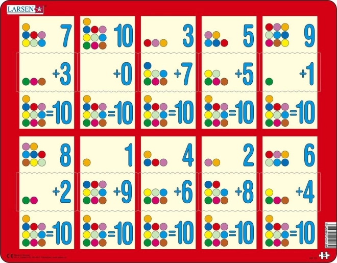 Larsen Puzzle Adding Up to Ten III, 10 Pieces