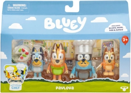 Bluey figuuride komplekt „Magustoiduaeg“ – 4 tk