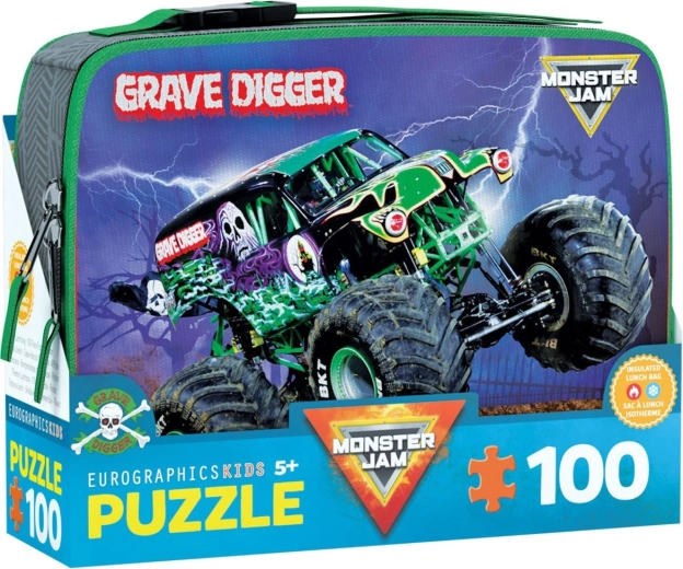 Pusle suupistekarbis EUROGRAPHICS GRAVE DIGGER MONSTER JAM 100 tükki