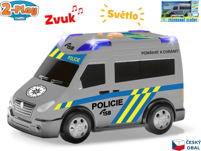 2-Play Police Car with Czech design and light and sound effects