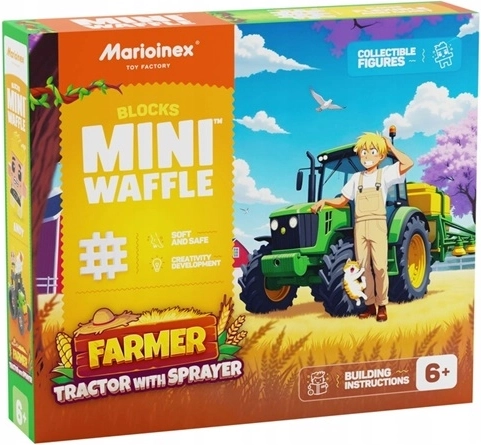Marioinex Mini waffle Talunik – traktor pritsiga (50 osa)