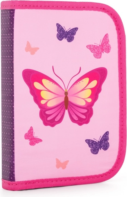 School Pencil Case Single-Deck Butterfly