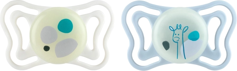 Chicco Physioforma Light silikoonist ortodontilised lutid, neutraalne 2–6 kuud, 2 tk