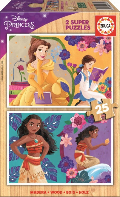 Educa puidust pusle Disney printsessid 25 tükki
