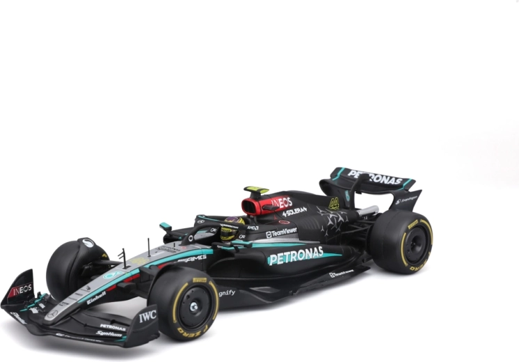 Bburago Racing mudelikomplekt F1 Mercedes‑AMG Petronas W15 2024 #44 Lewis Hamilton 1:24