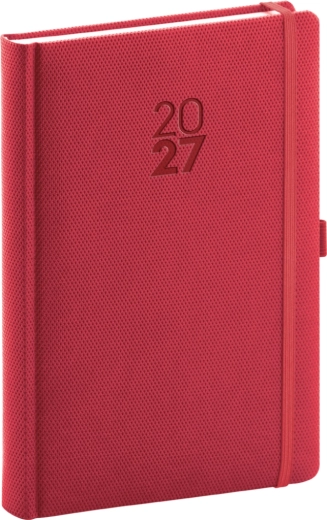 Notique päevik Diamante 2027 punane 15 × 21 cm