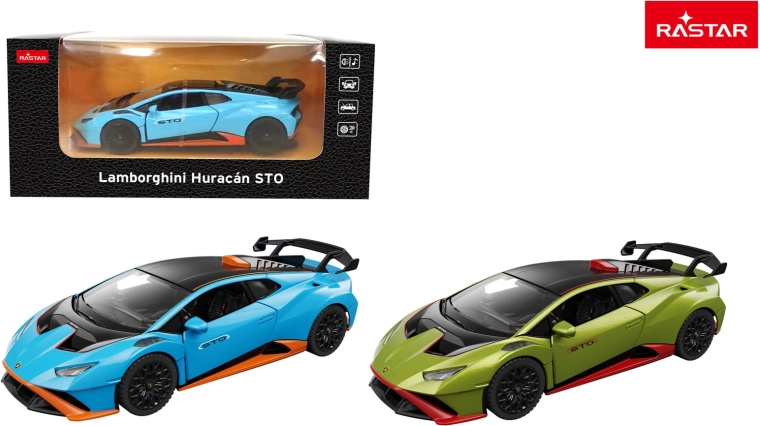 Metallist mänguauto Lamborghini Huracán STO Rastar 1:32 roheline