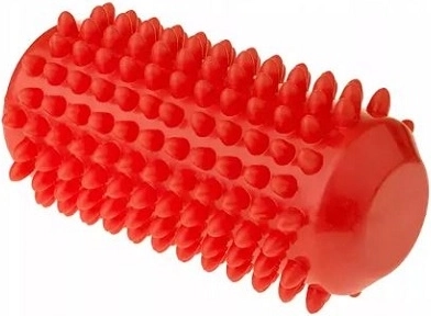 Fizjo rehabilitatsiooniline ogadega massaažirull 12,8 cm punane
