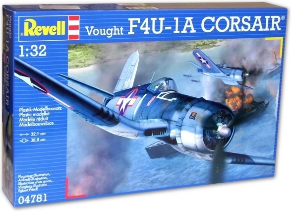 Plastikust lennukimudel Vought F4U-1A Corsair
