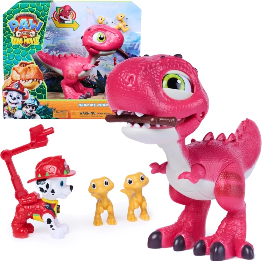 Spin Master Paw Patrol: The Dino Movie interaktiivne dinosaurus Rhubarb koos Marshalli figuuri ja tarvikutega