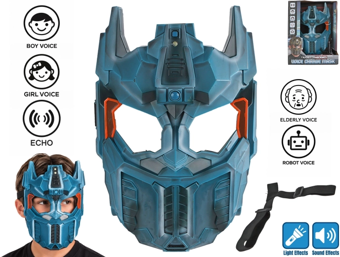 Blue Robot Mask with Voice Changer TransforMACHINES