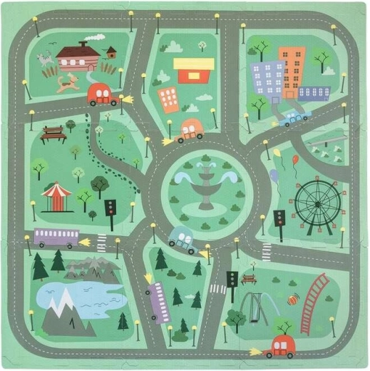 FreeOn Free2Play vahust mängumatt puzzle Road (9 osa)