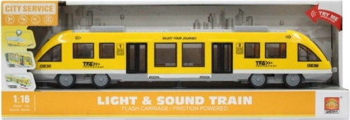 Inertsia-tramm kollane 1:16