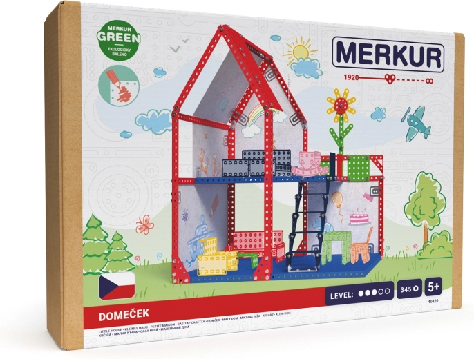Merkur metallist nukumaja, 345 osa (39 × 34 × 25 cm)