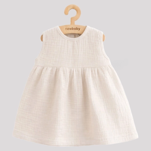 Muslin baby dress New Baby Ella linen