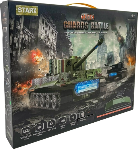 STARX RC tankilahing 2,4 GHz – lahinguväli (2 tanki)
