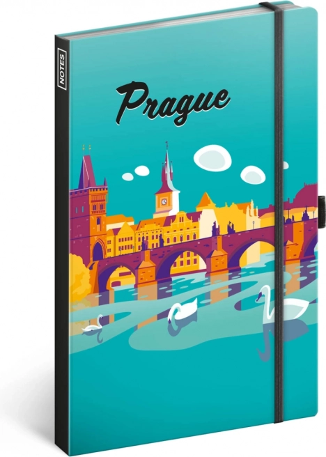 Notique jooneline märkmik Praha 13 × 21 cm