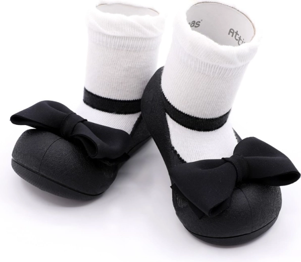 Attipas barefoot beebijalatsid Mary Jane Black XL (suurus 22,5)