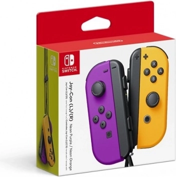 Joy-Coni kontrollerid Neon Purple/Neon Orange Nintendo Switchile (kasutatud)