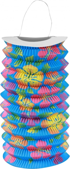 Värviline kokkupandav Hawaii latern 15 cm