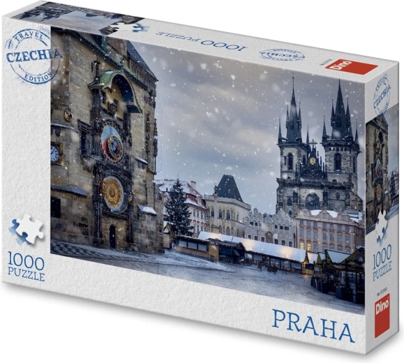 Dino puzzle Tourist Edition Czechia: Winter Astronomical Clock 1000 pieces