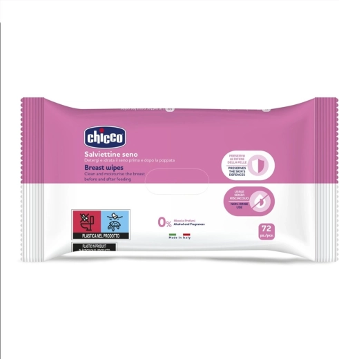 Chicco breast cleansing wipes 72 pcs