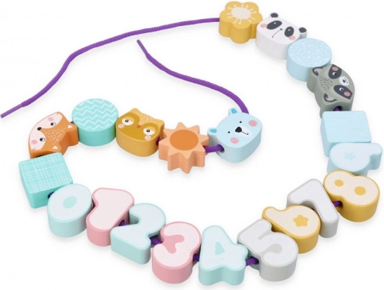 Pastel Threading Beads for Children