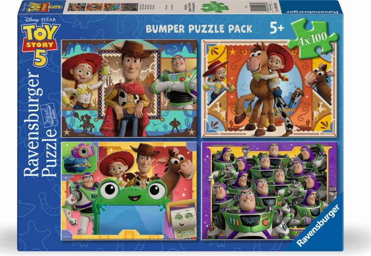 Ravensburger Puzzle Toy Story: Toy Story 5 – 4x100 pieces