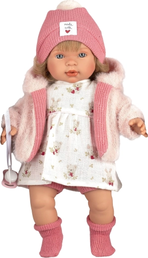Llorens Carla realistic talking and crying doll with a soft body 42 cm