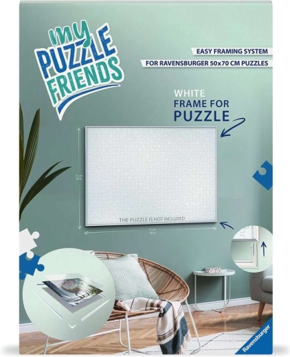 Ravensburgeri pusleraam My Puzzle Friends 70 × 50 cm valge