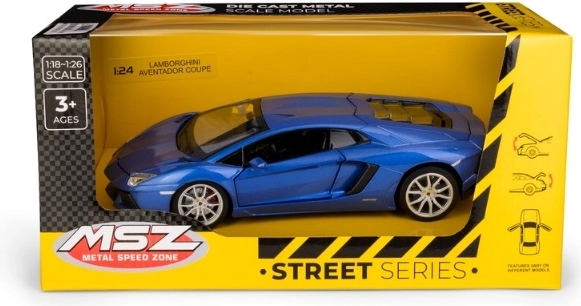 MSZ Lamborghini Aventador Coupé mõõtkavas 1:24, sinine