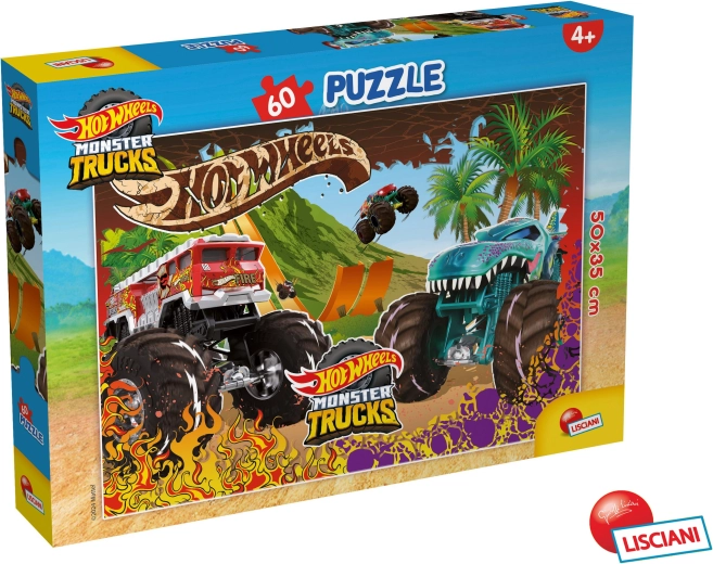 Hot Wheelsi pusle, 60 tükki, 50 × 35 cm
