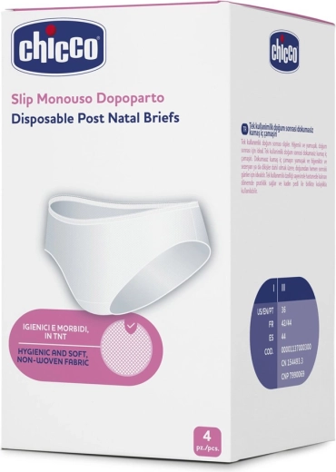 Chicco ühekordsed sünnitusjärgsed aluspüksid, suurus L, 4 tk