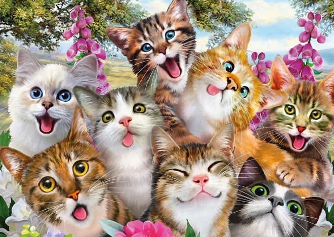 Puzzle Cat Selfie 500 Pieces SCHMIDT