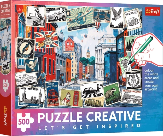 TREFL Creative Puzzle Greetings from London 500 pieces