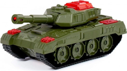 Realistlik plastist ratastel tank pöörleva torniga