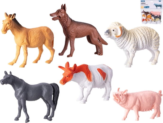 Koduloomade figuuride komplekt 10–14 cm, 6 tk