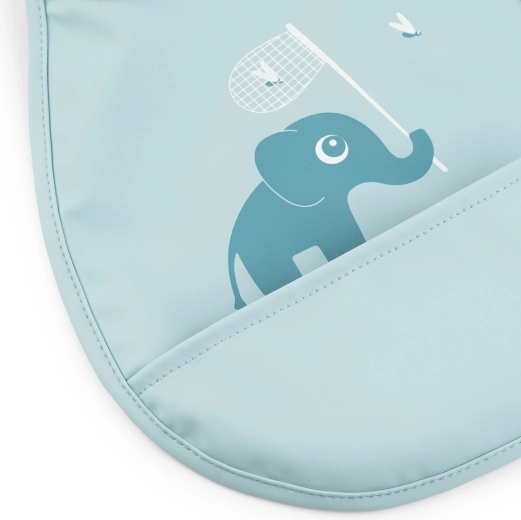 Done by Deer Tiny Elphee Pocket Bibs, Blue – 2 pcs